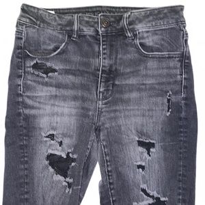 Faded Black American Eagle Jeans S: 6